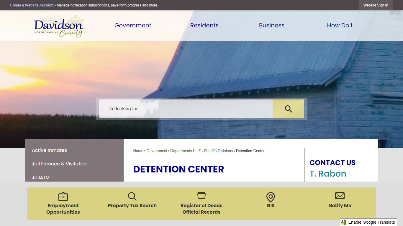 Detention Center | Davidson County, NC